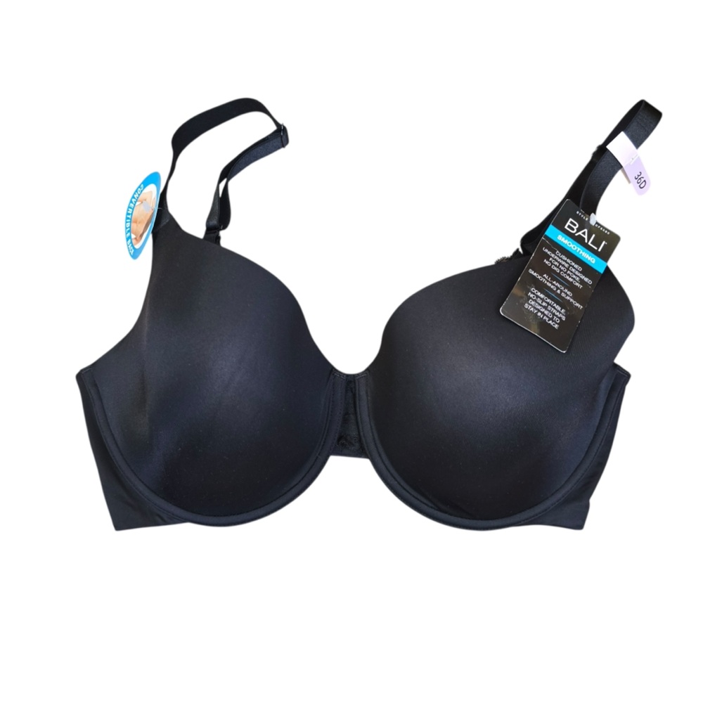 NEW - Bali Womens One Smooth U Dreamwire Plunge T-Shirt Bra Style Black 36D